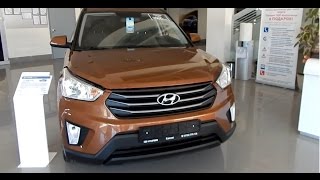Hyundai Creta 1,6л 6AT 2WD Comfort (пакет Advanced) 2016 : интерьер , экстерьер (коричневый цвет)