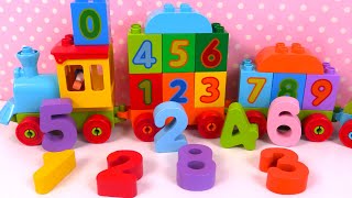 Apprendre les chiffres et couleurs avec Blocs de Jeu de Construction