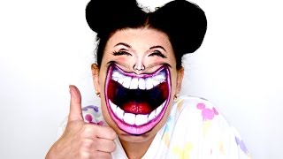 HAPPY???  big smile facepaint