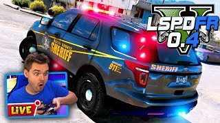 GTA 5 LIVE LSPDFR 0.4 POLICE MOD Blaine County Sheriff Patrol | Realistic Police Patrol