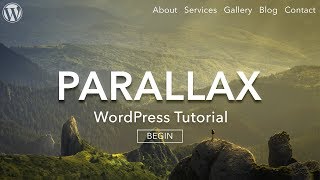 How to Make a Parallax WordPress Website - AMAZING!