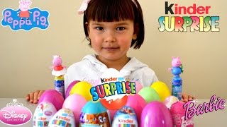 20 Surprise Eggs Kinder Eggs Toys Unboxing! A lot of surprise Toys!