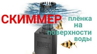 Скиммер. Плёнка на поверхности воды в аквариуме.  Аквариум 250×60×50 на 750 литров. Часть 24.