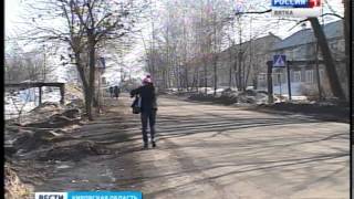 Дороги без тротуаров в Котельниче (ГТРК Вятка)