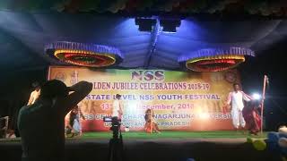 NSS State Level Folk dance by JNTUACEP students in ANU
