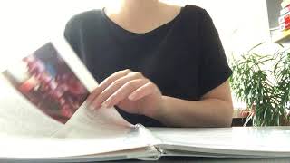 ASMR Tapping Long Nails Flipping Pages Hand Movements Paper Magazine Book Scratching No Talking
