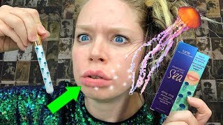 Testing JELLYFISH STING Lip Plumper!
