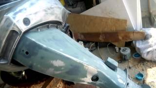 Подготовка к покраске лодочного мотора yamaha 15.