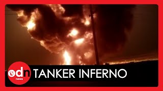 Seven People Killed as Massive Explosion Rips Through Dozens of Fuel Tankers in Afghanistan