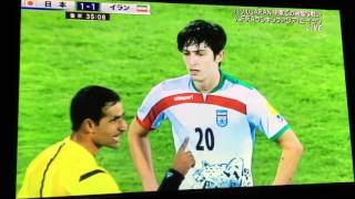 ハリルJAPAN！イラン戦。イランがラフプレー！！