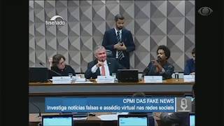 CPMI das fake news termina em bate-boca no Senado