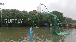 China: City near Shanghai flooded as Typhoon In-Fa makes second landfall