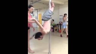 double amputee pole dance move