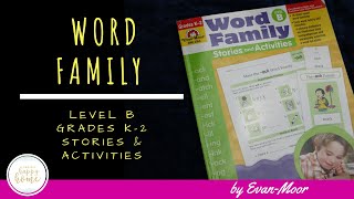 EVAN-MOOR WORD FAMILY STORIES LEVEL B WORKBOOK || First Grade Homeschool Language Arts Curriculum