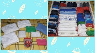 io l'intimo lo piego così(cassetto sempre in ordine)