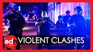 Breonna Taylor: Moment Two Police Officers Shot During Louisville Protests