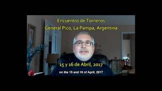 Invitación a un importante encuentro de torneros de madera en Argentina