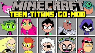 Minecraft TEEN TITANS MOD! | JOIN THE TEEN TITANS AND FIGHT VILLIANS! | Modded Mini-Game