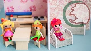 Как сделать кукольный домик-ширму. How to make small doll's house
