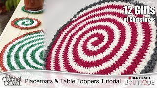Learn How to Make Spiral Crochet Placemats Tutorial