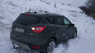 Kuga 2 offroad snow снег, горки и казнь...