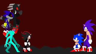 ?????Sonic vs Infinite & classic Sonic vs eggman army stick forces (stick nodes)