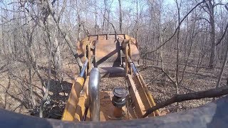 20 Minutes of a Bulldozer Clearing Trees: 1st Person Perspective