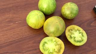 Томат БЕЛЫЙ ТИГР ДИНА. Dean’s White Tiger tomato