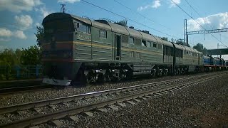 Тепловоз 2ТЭ116-647 со сплоткой ТЭМ2К, ТЭМ2А и ТЭМ2