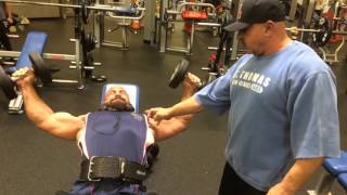 1983 Mr. Olympia, Samir Bannout and Jeff Behar Train Chest