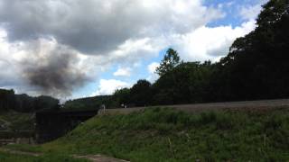 NKP 765 over Portage Viaduct Erie Limited 8-1-15