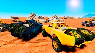 САМЫЙ УЛЕТНЫЙ ДЕРБИ НА ВНЕДОРОЖНИКАХ! (GTA 5 Смешные моменты)