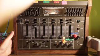 Gemini MX-8200 DJ Mixer with modifications demo