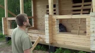 Видео строительство дома из профбруса под проект, в чашу, домокомплект  Нижний Новгород
