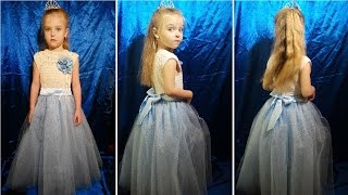 Вязание крючком. Платье "Холодное сердце"