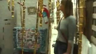 Amputee Woman Anja on crutches SAK