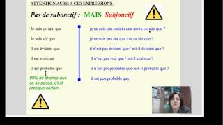 Le subjonctif partie 3 les expressions problématiques