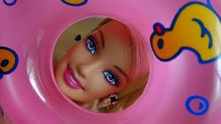 Голова Barbie (Mattel?) c Алиэкспресс  и круг для купания