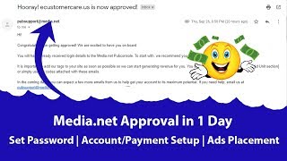 What to Do After Media.net Approval? - Set Password | Account Setup | Payment | Ads and More