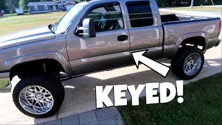 MY TRUCK GOT KEYED!