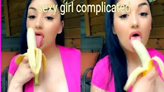 Sexy girl sucking banana compilation videos 2019