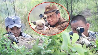 日軍女狙擊手想靠裝死反殺，國軍槍神識破詭計，一顆雷引她出手，一槍爆頭！ ️ 抗日