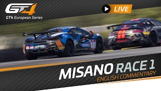 Race 1 - MISANO - GT4 EUROPEAN SERIES 2019 - ENGLISH - LIVE