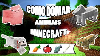 Como Domar,Lobo,Cavalo,Porco,Jaguatirica no Minecraft
