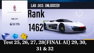 Asphalt 8: Pininfarina H2 Speed | Lab 3 Test 25 to 32 (Rank 1462)