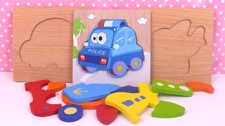 Jouet pour Bébé Baby Puzzle Playset Avion, Voiture, Bateau
