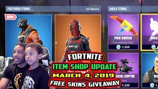 FORTNITE ITEM SHOP UPDATE *NEW* HYPERNOVA SKIN, RED KNIGHT, RIOT, ASSAULT TROOPER -  MARCH 4, 2019