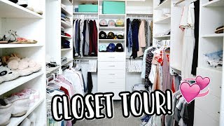 CLOSET TOUR + PACKING FOR NYC!
