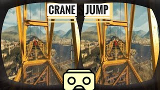3D VR - Jumping from Crane into the Deep