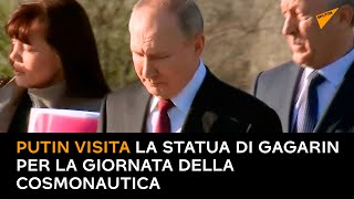 Putin visita la statua di Gagarin per la Giornata della Cosmonautica